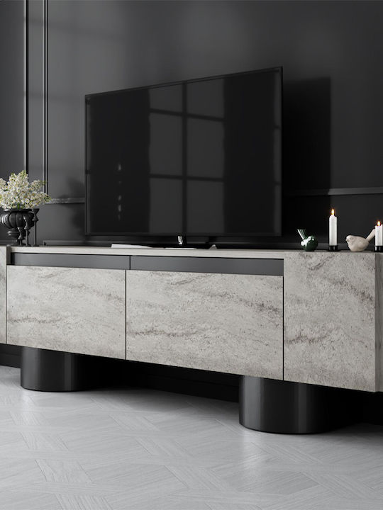 Έπιπλο Τηλεόρασης Haven Travertine Μ180xΠ30xΥ50cm