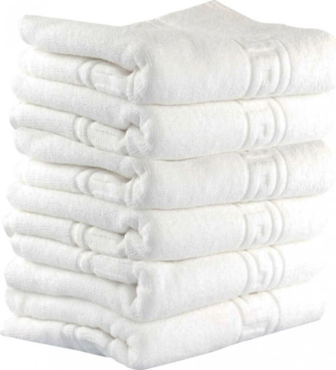 Kotonia Home Set 6 Hotel Hand Towels 50x30 cm White