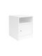 Bedside Table Foly Wooden White 40x40x50cm