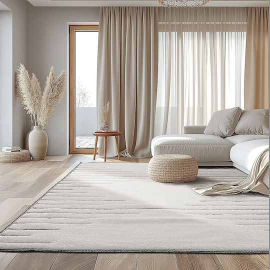 Beauty Home Living Room Rug Rectangular Ecru 200x290cm