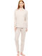 Pink Label Winter Women's Pyjama Set Hazelnut