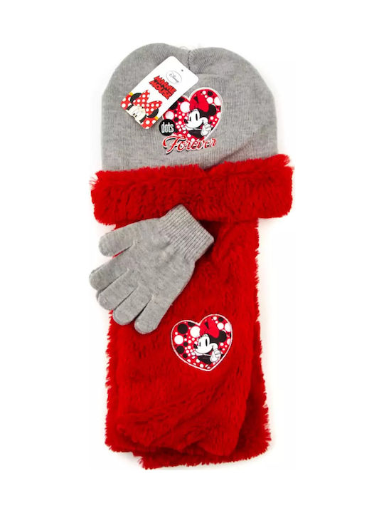 Disney Minnie Σετ Παιδικό Σκουφάκι με Κασκόλ & ...
