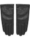 Unisex Leather Gloves Black