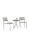 Set Sala De Mese Pentru Exterior 3 Piese Gri