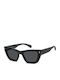 Polaroid Women’s Sunglasses With Black Horn-Rimmed Frame And Grey Lens PLD6242/S/X 807/M9