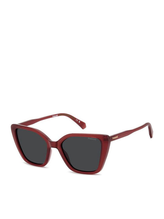 Polaroid Women's Sunglasses with Red Plastic Fr...