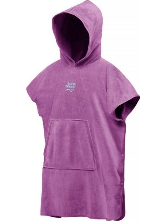 Aquaspeed Microfiber Beach Poncho Purple
