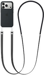 Apple Crossbody Strap Λουράκι Λαιμού για Κινητά Black