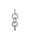 Μεταλλικο Διακοσμητικο Fylliana Chain Νικελ Χρωμα 10x10x34εκ