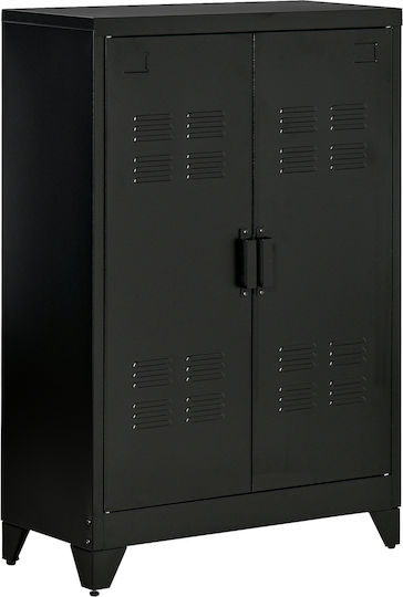 Шкаф Офис Черно 75x33x110см
