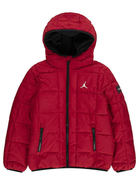 Jordan Kids' Sports Jacket with Hood Red