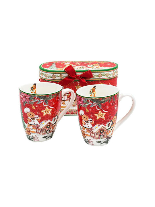 Weihnachtlicher Becher Set 2 Stück Fülliana Fl002 Lebkuchenmann 8x11cm Weihnachtlicher Becher Set 2 Stück Fülliana Fl002 Lebkuchenmann 8x11cm
