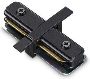 Gerader Anschluss für Monokabel-Schiene Schwarz Link Mono 342856 Ideal Lux 342856