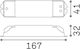 Driver Dali Push 25w Бял Линеен Вграден Lika 268002 Ideal Lux 268002
