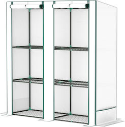 Outsunny 84H-241V00WT Greenhouse and Shelves 1....