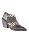 Leather Women's Ankle Boots Black