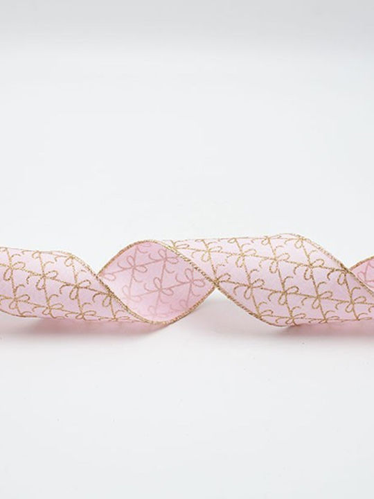 Eurolamp Christmas Ribbon Pink 914x6.3cm 1pc