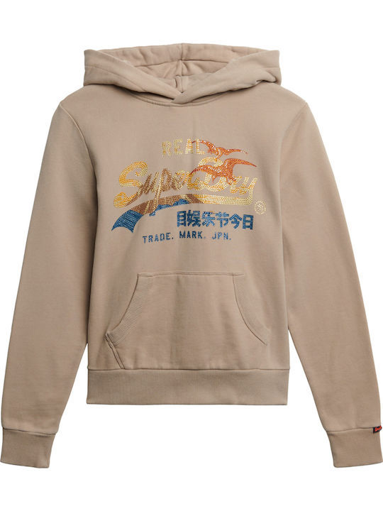Superdry Women's Sweatshirt Cobblestone Grey