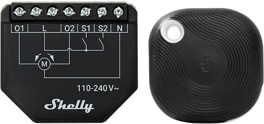 Shelly Shutter + BLU Button Tough1 Smart Switch Wi-Fi, Bluetooth & RF 16A