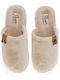 Winter Damen Hausschuhe Beige