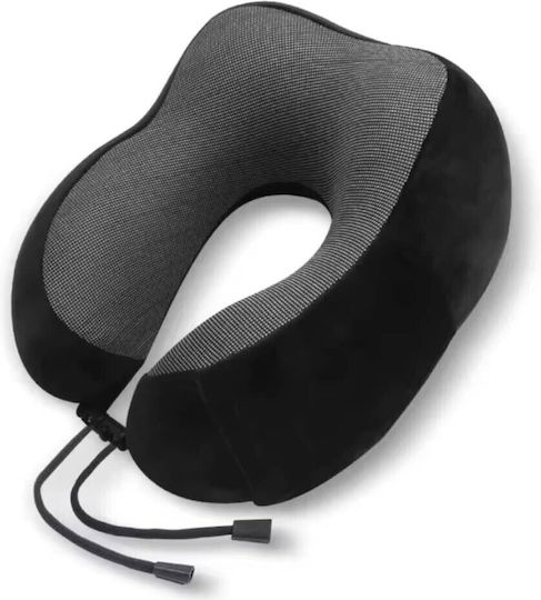 Neck Travel Pillow Memory Foam Black 4gym38
