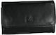 Lavor Leather Tobacco Pouch with Magnetic Closure 11x7.5cm Practical Black