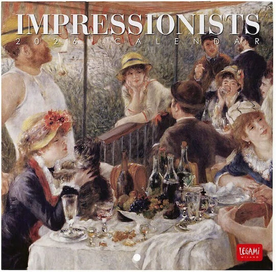 Ημερολογιο Τοιχου 2026 Legami 18x18cm Wall Calendar Impressionists Cal260118