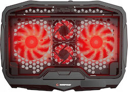 Rampage Pad de răcire cu 4 Ventilatoare și Iluminare Rampage Pad de răcire cu 4 Ventilatoare și Iluminare