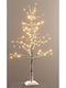 Christmas Tree Snow with Wooden Frame 120cm with LED Lighting