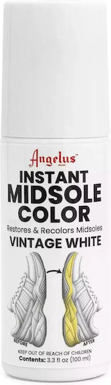 Angelus Vopsea Instantanee Pentru Talpă Intermediară Vintage Alb 100ml