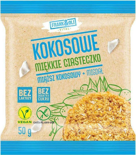 Frank&Oli Biscuits Oats With Chips Coconut Biscuit & Almond Sugar Free 1pcs 50gr