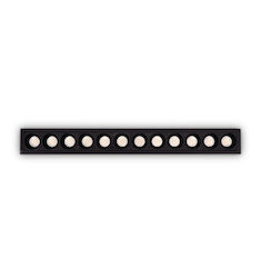 Vertieftes Kommerzielle Lineare Beleuchtung Led 20W Schwarzes 2700K Slim Lika 341682 Ideal Lux 341682