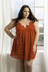Αισθησιακό Κόκκινο Babydoll Plus Size