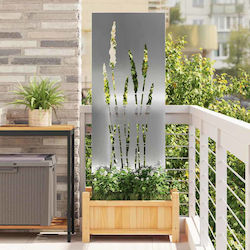 Vidaxl Placă Decorativă de Grădină Argintie 50 ...