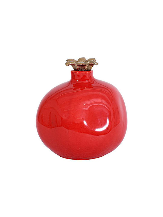 Fylliana Fl25067 Handmade Tabletop Lucky Charm Pomegranate Red Ceramic 10x10cm 1pcs