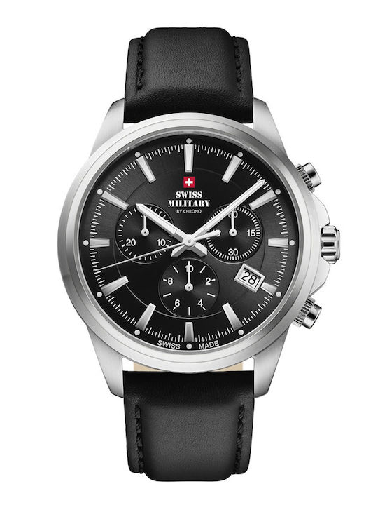 Swiss Military by Chrono Ρολόι Μπαταρίας με Δερμάτινο Λουράκι Swiss Military by Chrono Ρολόι Μπαταρίας με Δερμάτινο Λουράκι