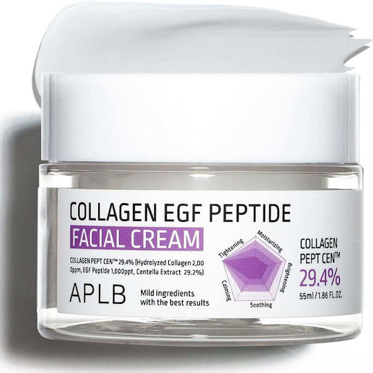 APLB Collagen EGF Peptide Cremă de Față pentru Hidratare, Tonifiere și Reconstrucție cu Colagen și Peptide 55ml