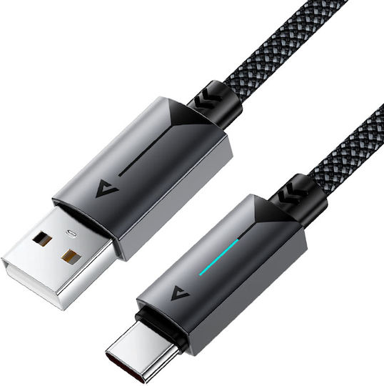 Acefast USB 2.0 Cable USB-C male - USB-A 18W Μαύρο 1.2m