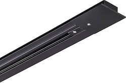 Ράγα Χωνευτή Μονοφασική Μαύρο 200cm Link Mono 342825 Ideal Lux 342825
