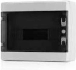 Waterproof Electrical Panel Outdoor 1 Row 12 Modules White IP65 Smoke Door 09-03002 Lineme 09-03002
