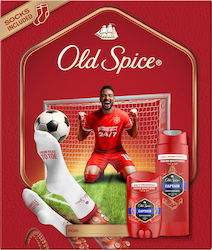 Old Spice Footballer Σετ Δώρου Για Άνδρες Με Captain Αποσμητικό Στικ, Αφρόλουτρο και Κάλτσες, 24ωρη Φρεσκάδα για καθημερινή χρήση, Άρωμα με Ποιοτική Μυρωδιά Που Διαρκεί