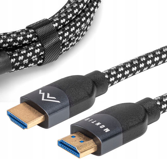 Montis Кабел HDMI мъжки - HDMI мъжки 3м Черен
