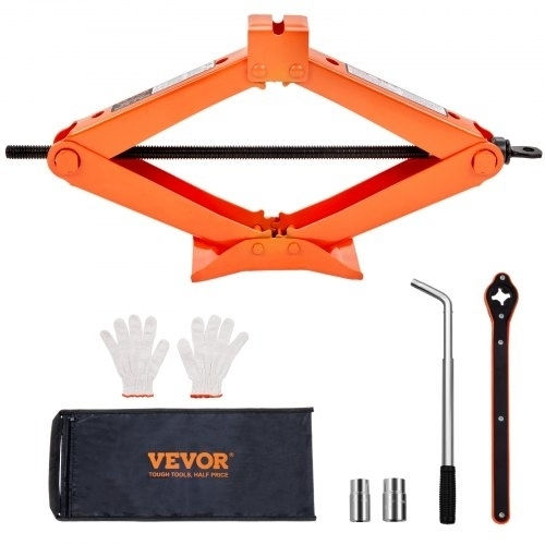Vevor Scissor Jack 2.5 Tons/5512 Lbs 2500.00 Kg Car Scissor Jack Lifting Range 3 7"-17 1" 9 4-43 4 Cm Scissor Lifting Jack Ratchet Handle L Wrench Portable Tire Jack Cars Trucks Sedans MPVs