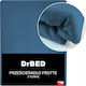 Drbed Protecție pentru Saltea Semi-dublu cu Fustă Albastru 120x200cm