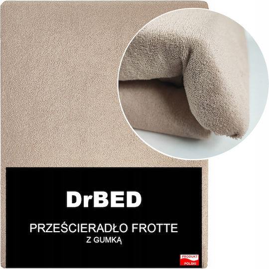 Drbed Protecție pentru Saltea King Size cu Fustă Bej 180x200cm
