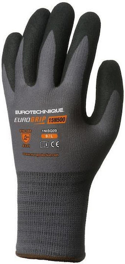 Coverguard Mănuși de Lucru Negre Nitril/Piele 1buc