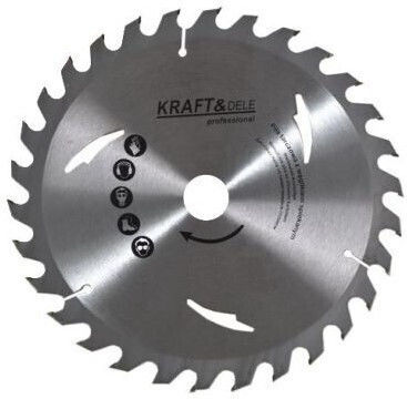 Kraft & Dele Δίσκος Κοπής Ξύλου με 20 Δόντια 250mm