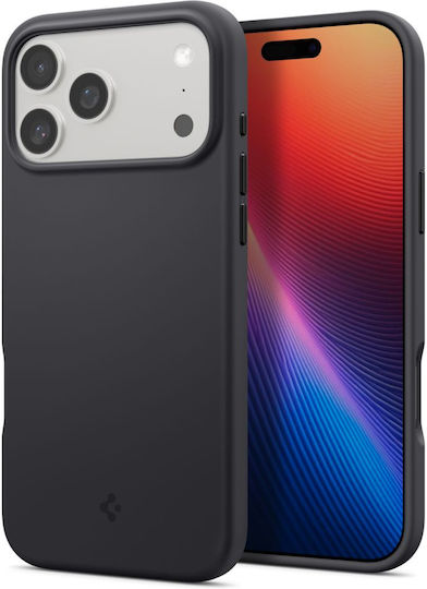 Spigen Silicone Fit Magsafe Umschlag Rückseite Silikon Schwarz (iPhone 17 Pro Max)
