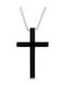 Xrisokosmima Men's Cross from Steel with Chain