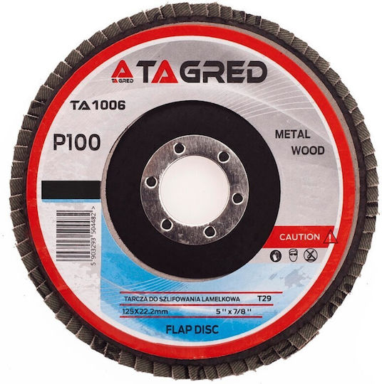 Metal Schleifscheibe Tagred Ta1006 125mm/22,23mm P100